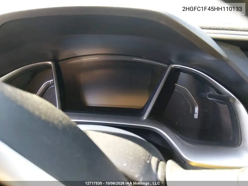 2017 HONDA CIVIC VIN 2HGFC1F45HH110133 — фото 15