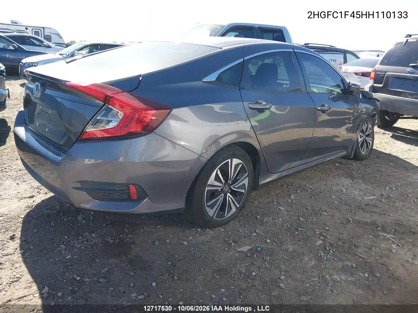 2017 HONDA CIVIC VIN 2HGFC1F45HH110133 — фото 4