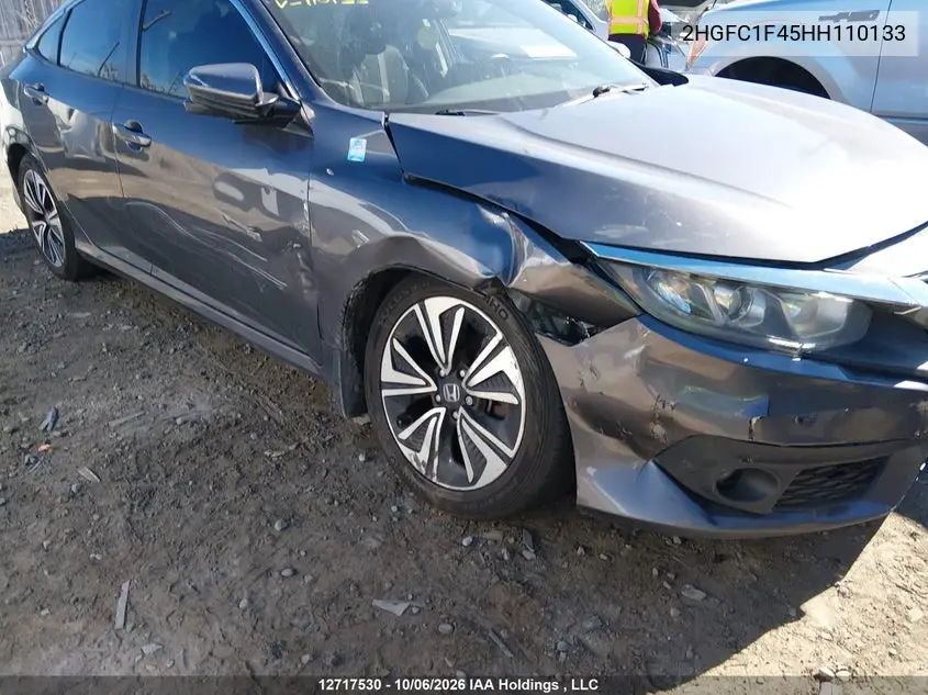 2017 HONDA CIVIC VIN 2HGFC1F45HH110133 — фото 6