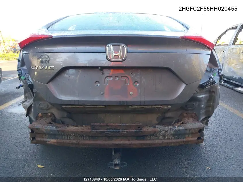2017 HONDA CIVIC VIN 2HGFC2F56HH020455 — фото 21