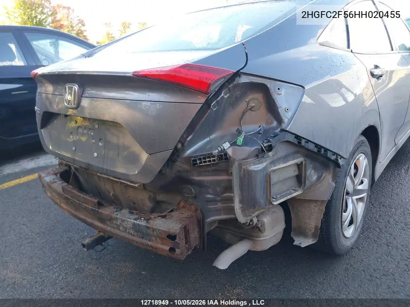 2017 HONDA CIVIC VIN 2HGFC2F56HH020455 — фото 22