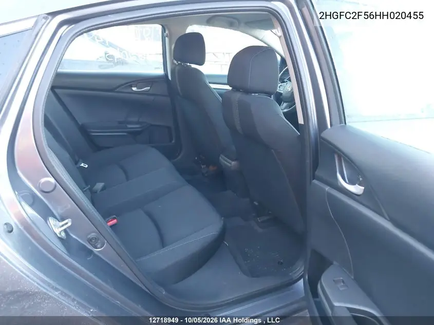 2017 HONDA CIVIC VIN 2HGFC2F56HH020455 — фото 8