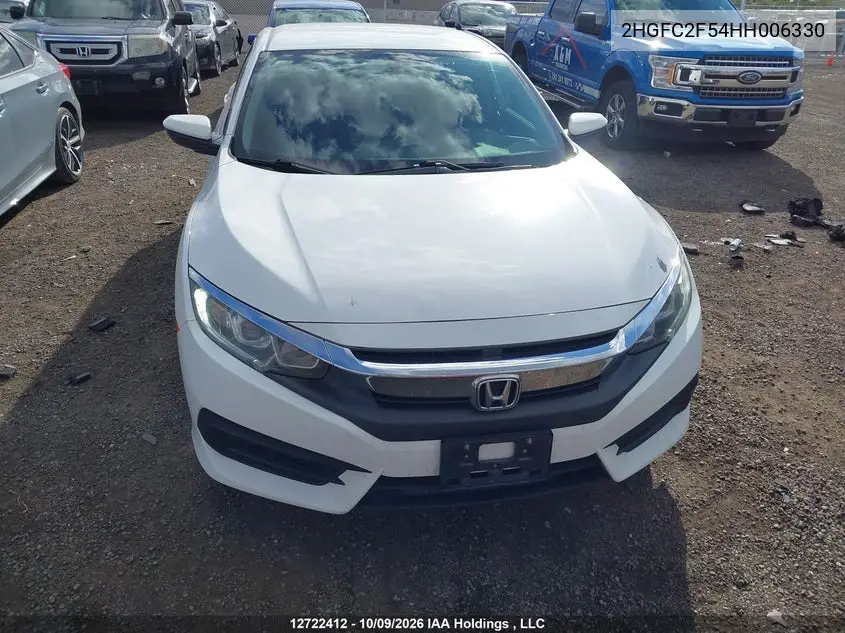 2017 HONDA CIVIC VIN 2HGFC2F54HH006330 — фото 12