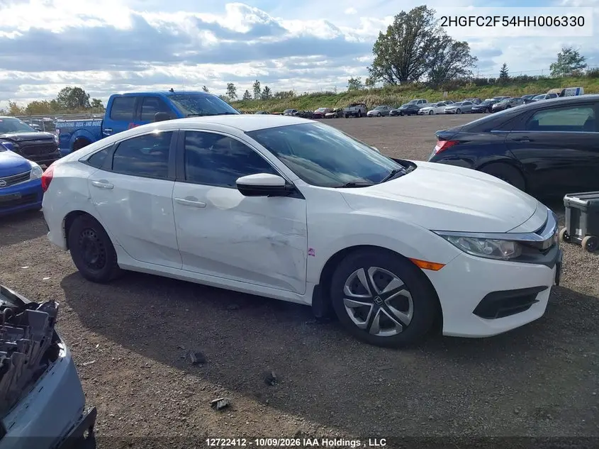 2017 HONDA CIVIC VIN 2HGFC2F54HH006330 — фото 13