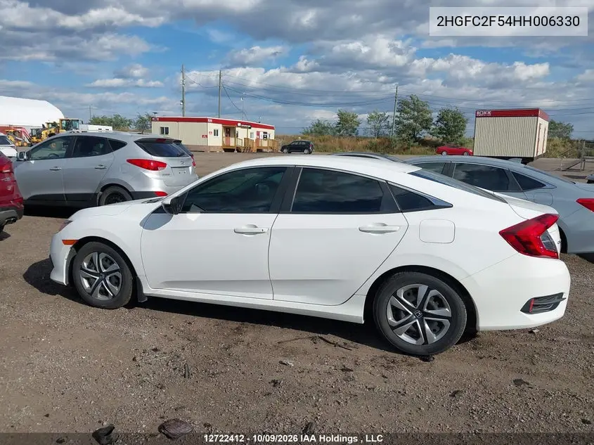 2017 HONDA CIVIC VIN 2HGFC2F54HH006330 — фото 14