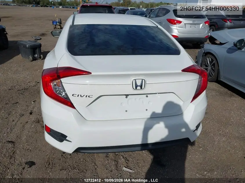 2017 HONDA CIVIC VIN 2HGFC2F54HH006330 — фото 16