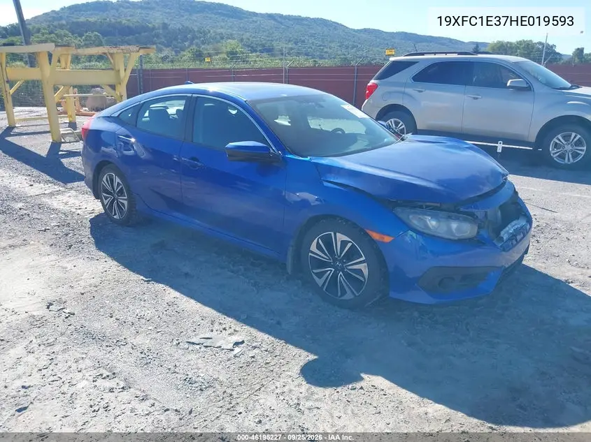 HONDA CIVIC 2017, VIN 19XFC1E37HE019593