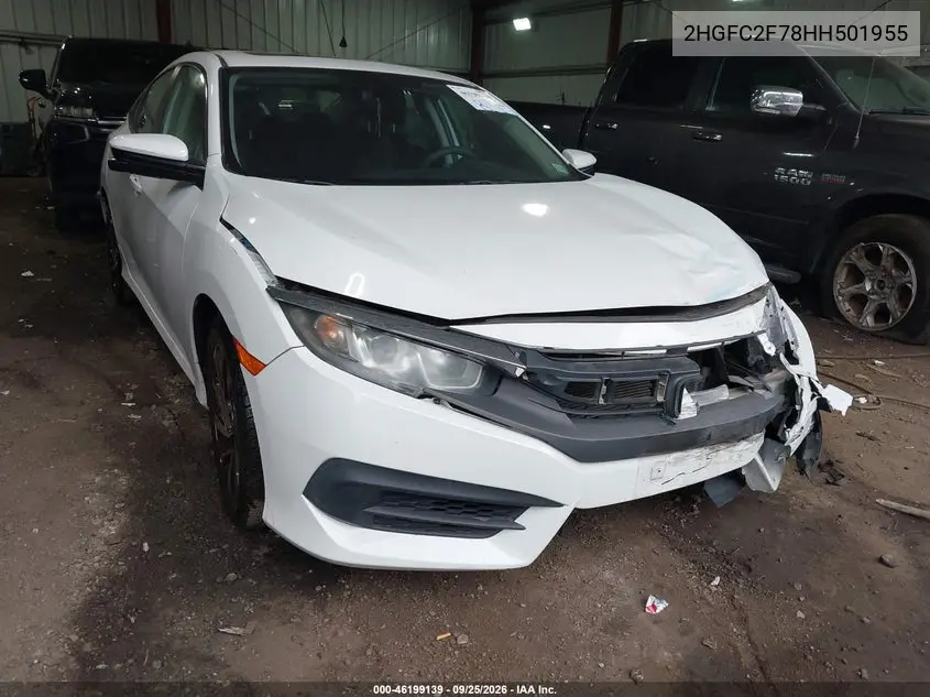 HONDA CIVIC 2017, VIN 2HGFC2F78HH501955