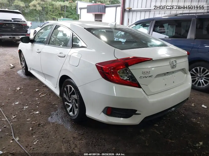 2017 HONDA CIVIC VIN 2HGFC2F78HH501955 — фото 3