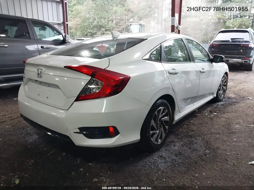2017 HONDA CIVIC VIN 2HGFC2F78HH501955 — фото 4