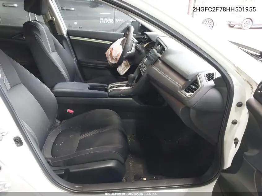 2017 HONDA CIVIC VIN 2HGFC2F78HH501955 — фото 5