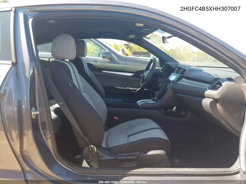 2017 HONDA CIVIC VIN 2HGFC4B5XHH307007 — фото 5