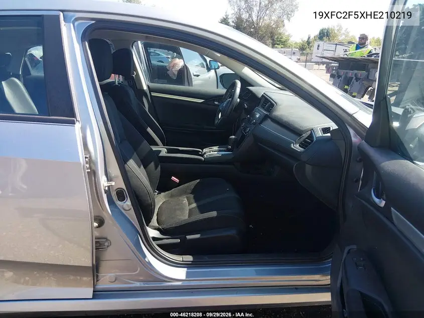 2017 HONDA CIVIC VIN 19XFC2F5XHE210219 — фото 5