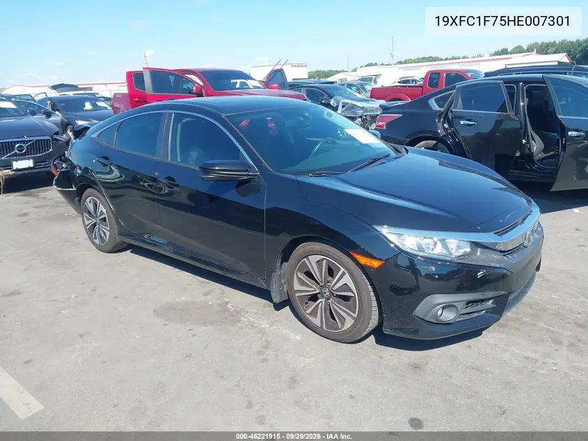 HONDA CIVIC 2017, VIN 19XFC1F75HE007301