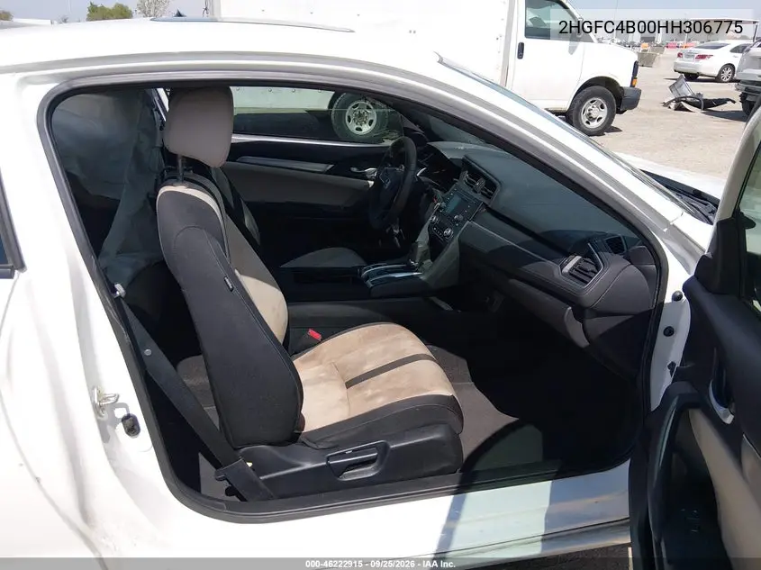 2017 HONDA CIVIC VIN 2HGFC4B00HH306775 — фото 5