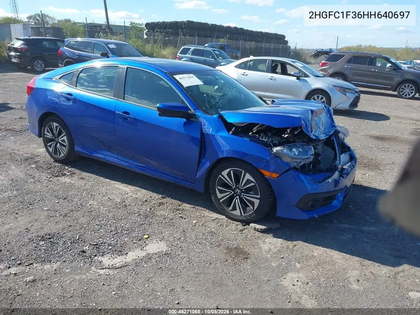 HONDA CIVIC 2017, VIN 2HGFC1F36HH640697