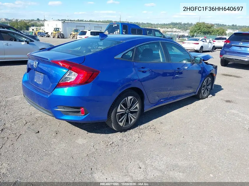 2017 HONDA CIVIC VIN 2HGFC1F36HH640697 — фото 4