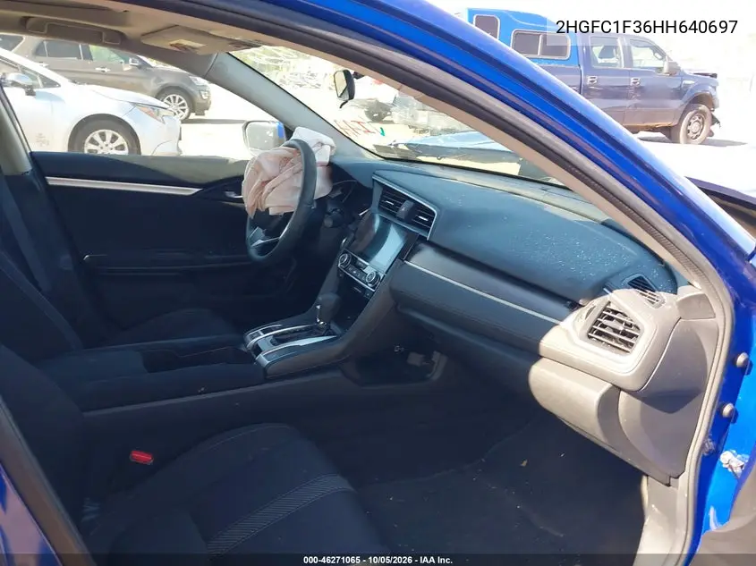 2017 HONDA CIVIC VIN 2HGFC1F36HH640697 — фото 5
