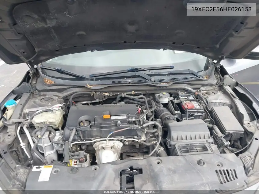 2017 HONDA CIVIC VIN 19XFC2F56HE026153 — фото 10
