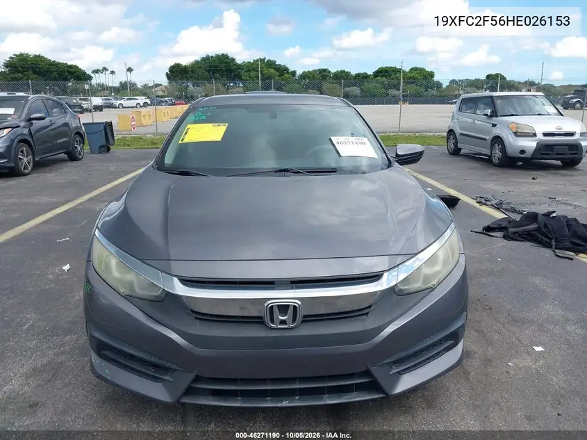 2017 HONDA CIVIC VIN 19XFC2F56HE026153 — фото 13