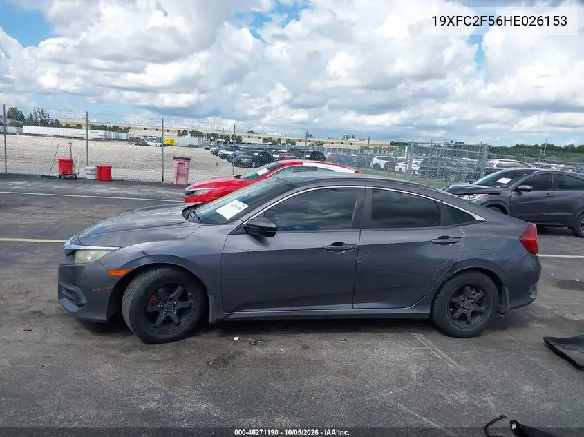 2017 HONDA CIVIC VIN 19XFC2F56HE026153 — фото 15