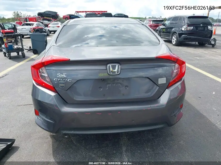 2017 HONDA CIVIC VIN 19XFC2F56HE026153 — фото 17