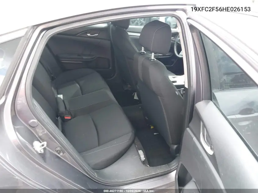 2017 HONDA CIVIC VIN 19XFC2F56HE026153 — фото 8
