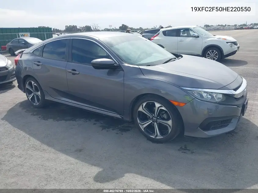 HONDA CIVIC 2017, VIN 19XFC2F50HE220550