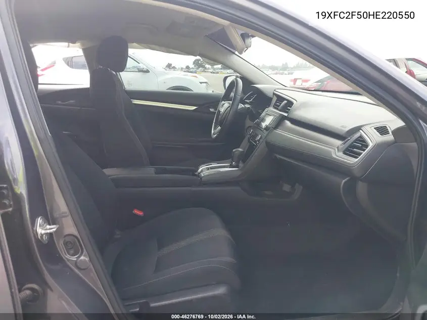 2017 HONDA CIVIC VIN 19XFC2F50HE220550 — фото 5