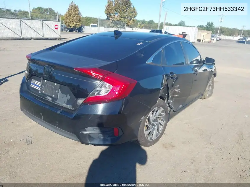 2017 HONDA CIVIC VIN 2HGFC2F73HH533342 — фото 4