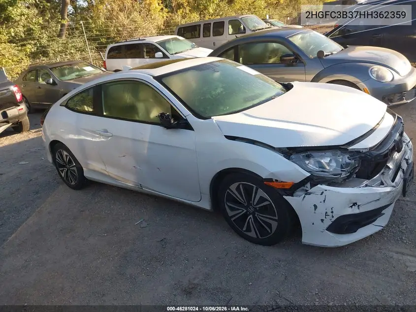 2017 HONDA CIVIC VIN 2HGFC3B37HH362359 — фото 13