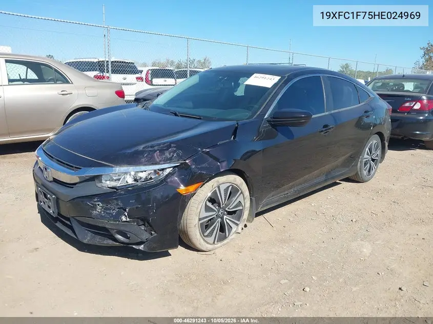 2017 HONDA CIVIC VIN 19XFC1F75HE024969 — фото 2