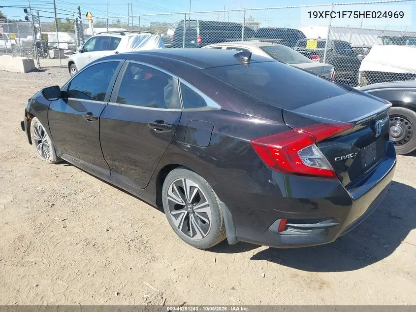 2017 HONDA CIVIC VIN 19XFC1F75HE024969 — фото 3