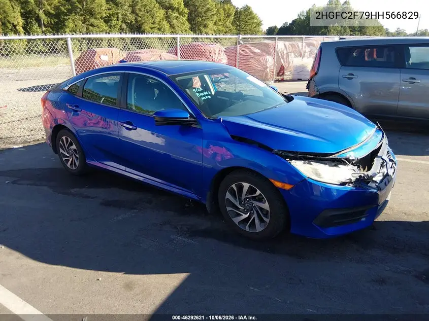 HONDA CIVIC 2017, VIN 2HGFC2F79HH566829