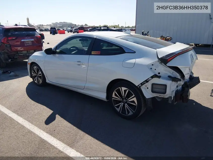 2017 HONDA CIVIC VIN 2HGFC3B36HH350378 — фото 3