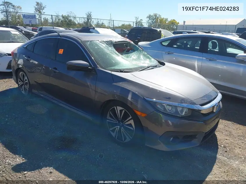 HONDA CIVIC 2017, VIN 19XFC1F74HE024283