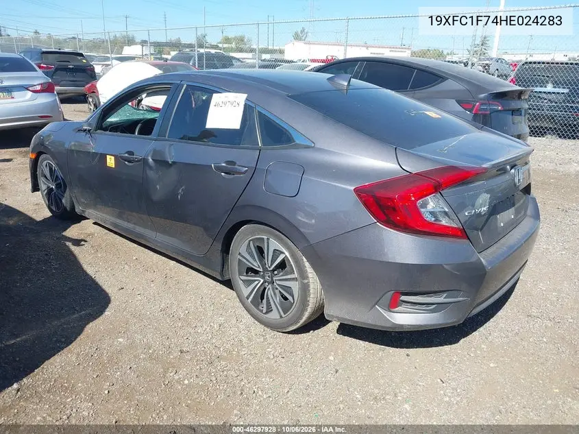2017 HONDA CIVIC VIN 19XFC1F74HE024283 — фото 3