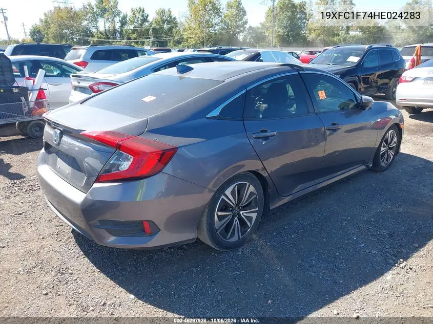 2017 HONDA CIVIC VIN 19XFC1F74HE024283 — фото 4