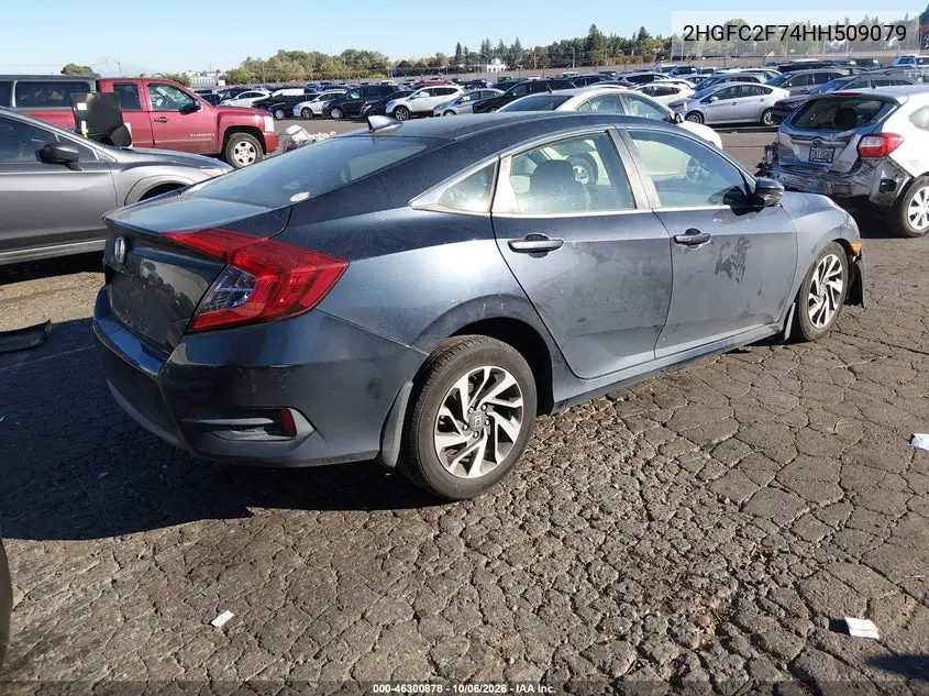 2017 HONDA CIVIC VIN 2HGFC2F74HH509079 — фото 4