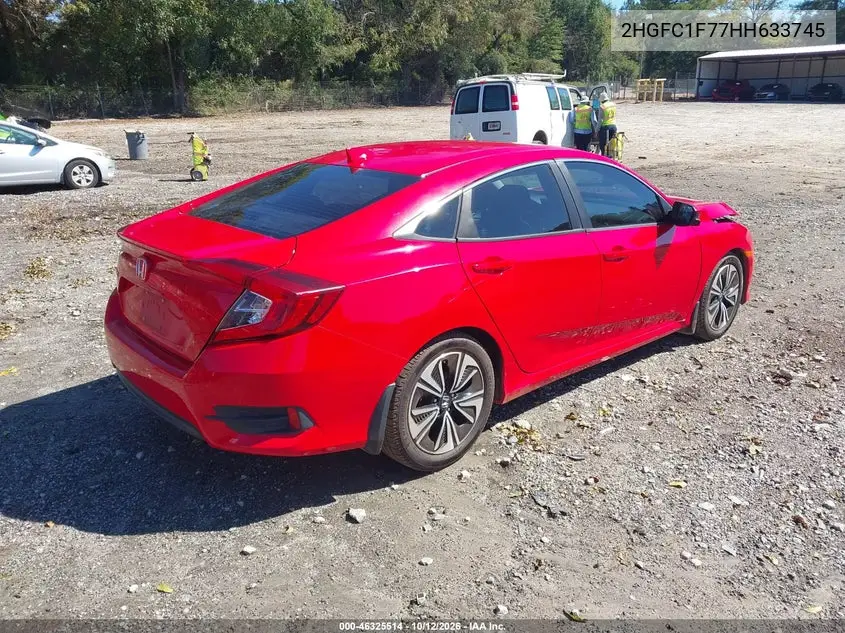 2017 HONDA CIVIC VIN 2HGFC1F77HH633745 — фото 4