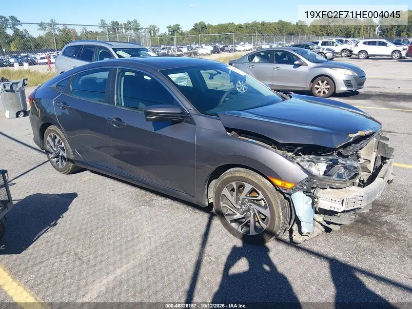 HONDA CIVIC 2017, VIN 19XFC2F71HE004045