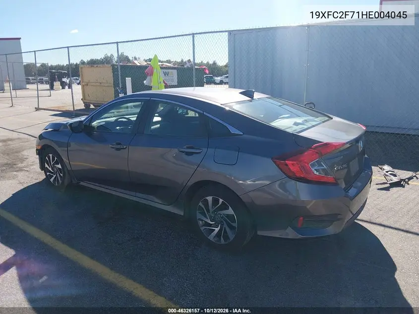 2017 HONDA CIVIC VIN 19XFC2F71HE004045 — фото 3
