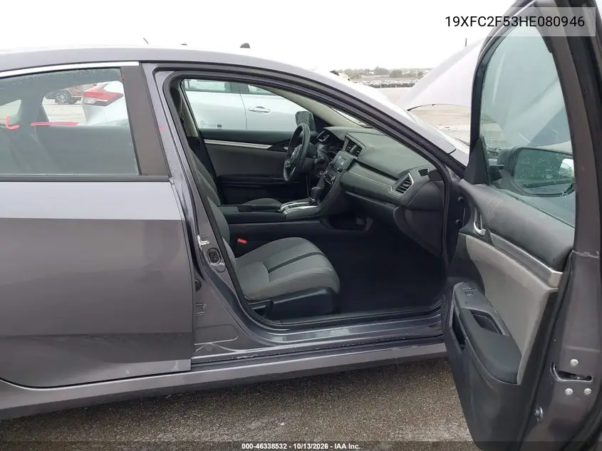 2017 HONDA CIVIC VIN 19XFC2F53HE080946 — фото 5