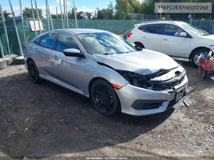HONDA CIVIC 2017, VIN 19XFC2E57HE012263