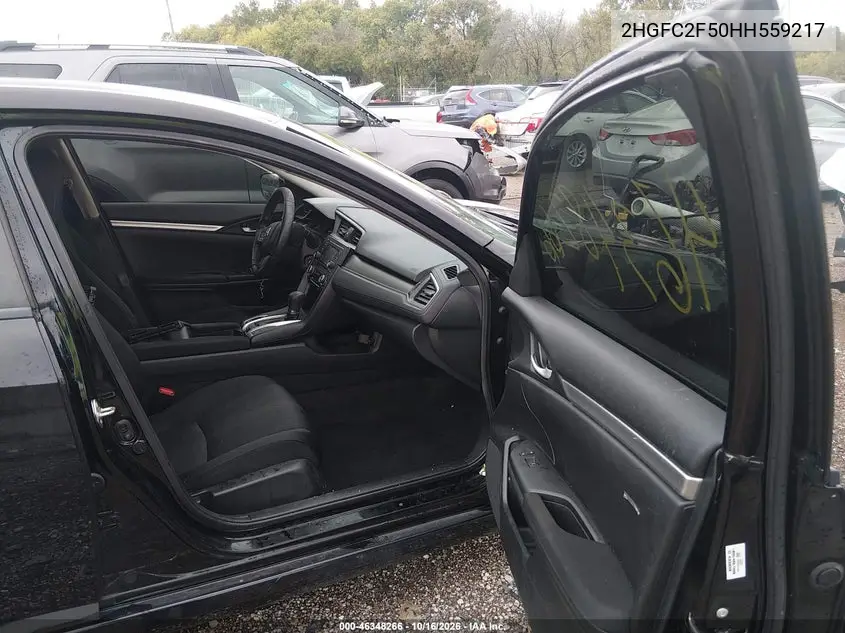 2017 HONDA CIVIC VIN 2HGFC2F50HH559217 — фото 5