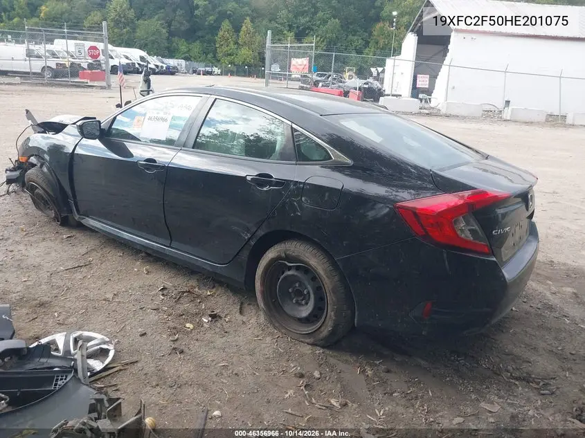 2017 HONDA CIVIC VIN 19XFC2F50HE201075 — фото 3