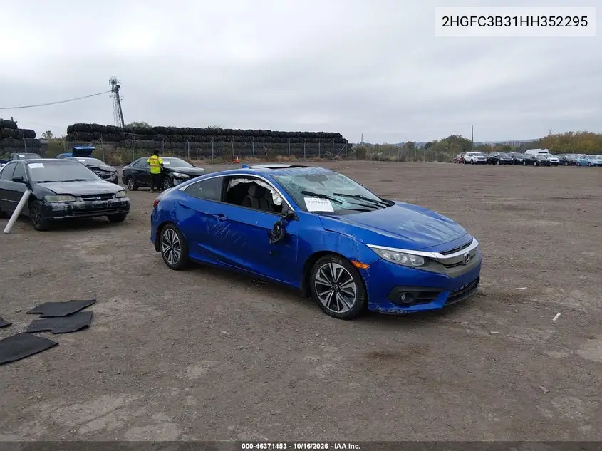 HONDA CIVIC 2017, VIN 2HGFC3B31HH352295