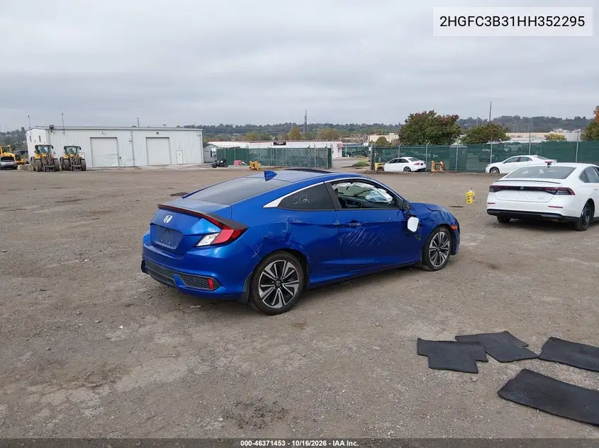 2017 HONDA CIVIC VIN 2HGFC3B31HH352295 — фото 4