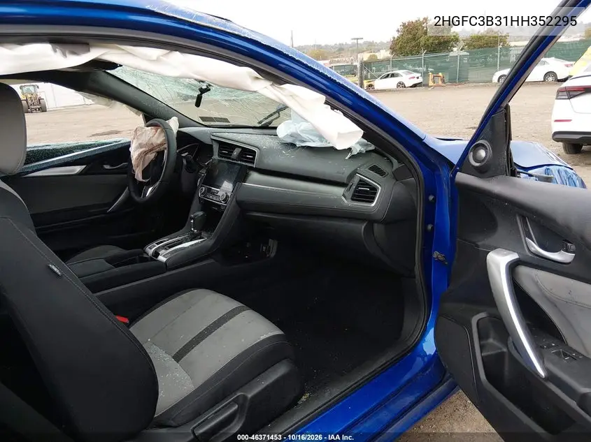 2017 HONDA CIVIC VIN 2HGFC3B31HH352295 — фото 5