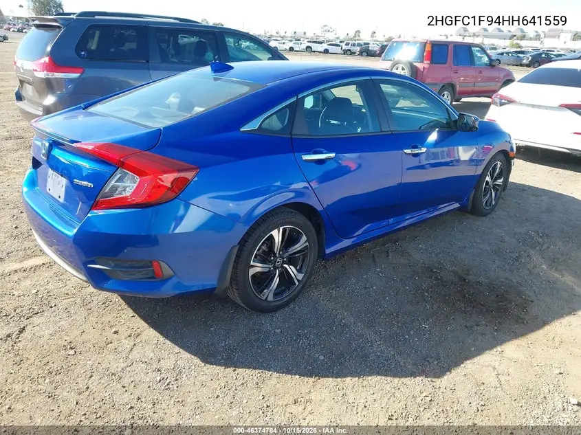 2017 HONDA CIVIC VIN 2HGFC1F94HH641559 — фото 4